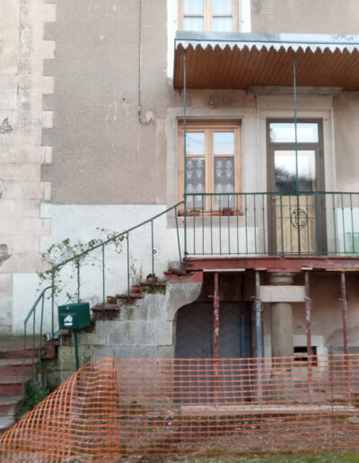 Avant Vue d'ensemble T2P - Escaliers en Grès des Vosges