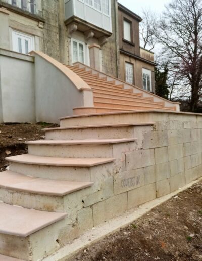 Escaliers - Château de Fougerolles - Avant intervention
