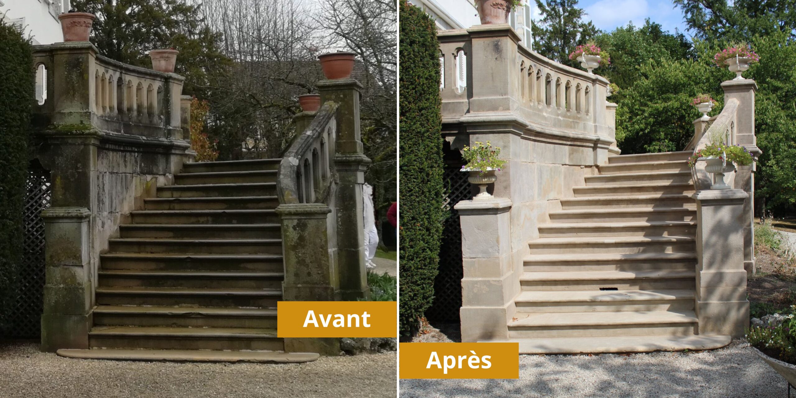 Escaliers - Préfecture de Vesoul - Chantier T2P - Avant Après Escaliers - Préfecture de Vesoul - Chantier T2P - Avant Après