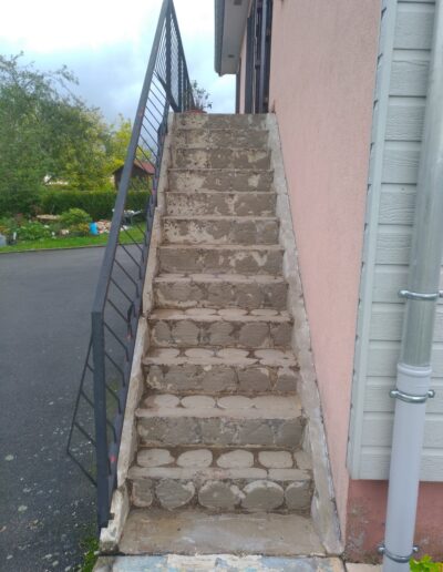 Escalier Dégradé - Avant Intervention T2P