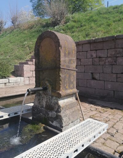 Fontaine Thérèse - Étobon - Mur en pierre 3 - Avant Intervention T2P