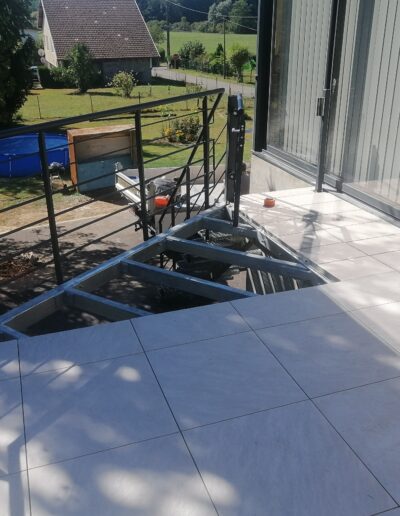 Travaux de rénovation Terrasse - Chantier en cours par T2P