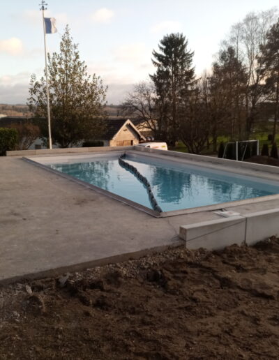 Habillage d'une piscine - Avant intervention T2P