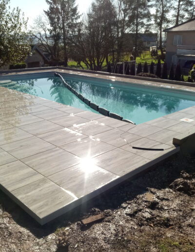 Habillage d'une piscine - Après chantier par T2P