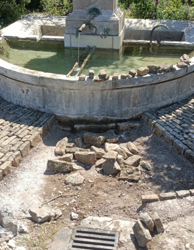 Fontaine du haut - Nans - Après travaux