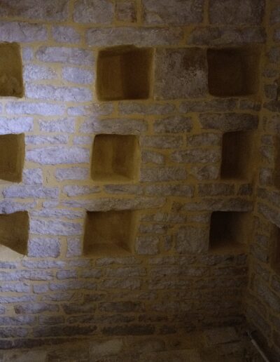 Joint à la chaux - intérieur joint - Pigeonnier - T2P 2